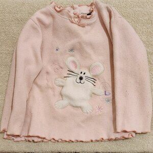 Little Lindsey Mouse baby shirt (Does not have a size, but I'd guess 18 mnths)